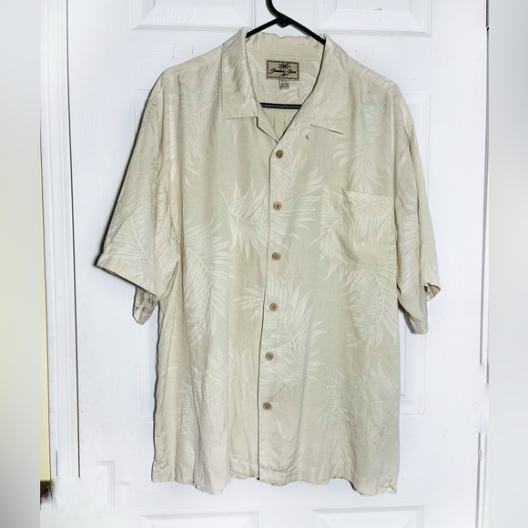 Jamaica Jazz Silk Hawaiian Short Sleeve Button Down Shirt Sz XL - Picture 1 of 7